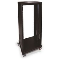 Armario Rack Suelo 19" 24u Sin Puerta Fonestar Frl-24u, Metálico, Fondo Y Frente Libre Y Ruedas De Freno, Acabado Esmaltado Negro