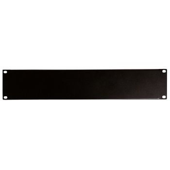 Panel Rack 19" Ciego Frontal 2u Fonestar, Acabado Negro, 483 X 89 Mm, Con Tornillos Y Tuercas Para Montaje