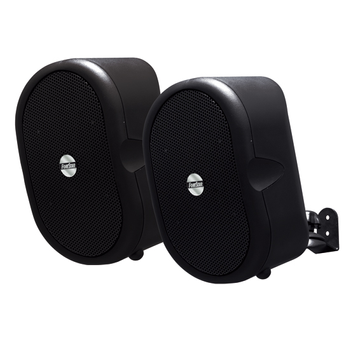 Bafles Compactos Fonestar Ambient, 40w Auto Amplificados, Color Negro