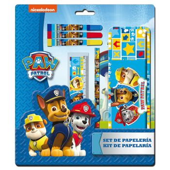 Set Papeleria Patrulla Canina Paw Patrol Estuche Metalico 6pz