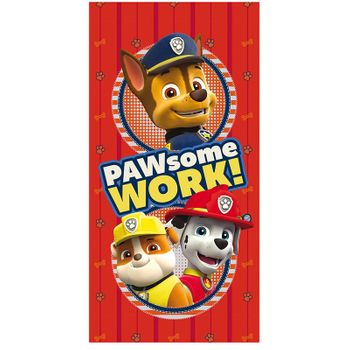 Toalla Paw Patrol Patrulla Canina Paw Some Work Microfibra