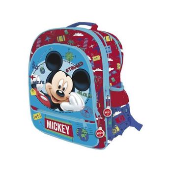 Mochila Preescolar Adaptable Mickey Denim 27 Cm con Ofertas en Carrefour