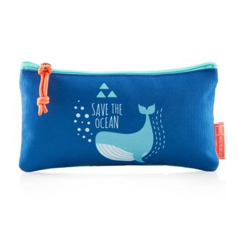 Estuche Plano Save The Ocean By Miquelrius