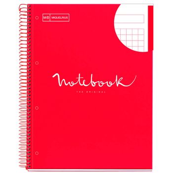 Cuaderno A4 Notebook 1 Emotions Rojo 80 Hojas