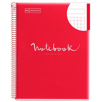 Cuaderno A4 Notebook 1 Pp Emotions Rojo 80 Hojas