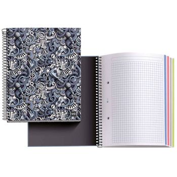 Cuaderno A5 Notebook 4 Music 140 Hojas