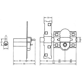 Cerrojo Fac 301-r/ 80-p - Neoferr..