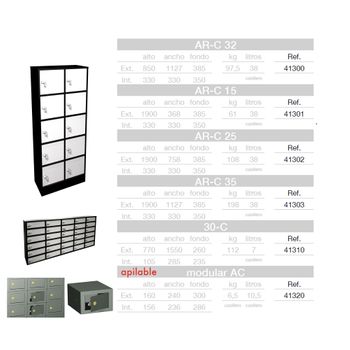 Fac 41300 Armario Casillero De Fac Seguridad Personalizable