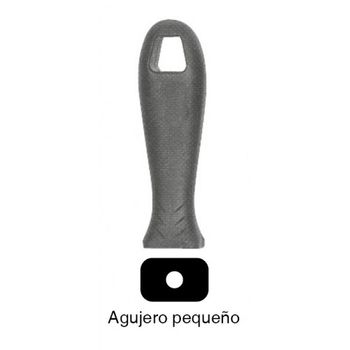 Erizo-mlnag6-mango De Lima De Plástico Negro Grande Con Agujero De 6 Mm