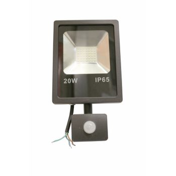 Proyector Led Plano 20w Ip65 1400lm 6000k Met Ne S/mov Nivel