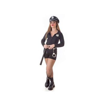 DISFRAZ POLICÍA XS (SOMBRERO, CHAQUETA, CINTURÓN Y FALDA) Caped