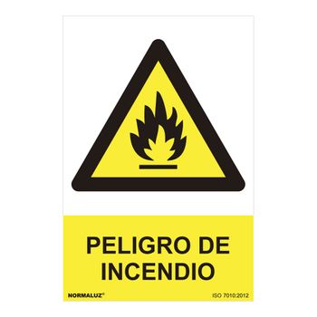 Seãal Peligro ''peligro De Incendio'' (pvc 07mm) 30x40cm - Neoferr..