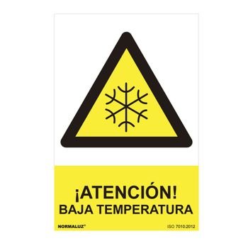 Seãal Peligro ''atencion Baja Temperatura'' (pvc 07mm) 30x40cm - Neoferr..