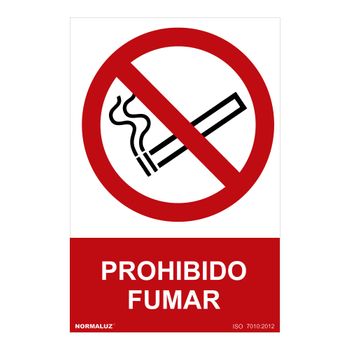 Seãal Prohibido ''prohibido Fumar'' (pvc 07mm) 30x40cm - Neoferr..