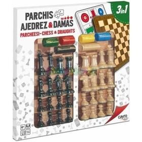 Tab.parchis- Ajedrez-damas Con Acc.40x40