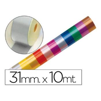 Cinta Fantasia 10 Mt X 31 Mm Plata (pack De 10)