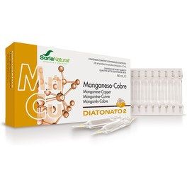 Soria Natural Diatonato 2 Mangan/cobre 28 Ampollas X 2 Ml