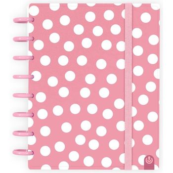 Cuaderno Ingeniox A5 100h Cuadricula Rosa