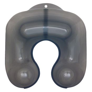 Protector Cuello Plastico Con Ribete 33x36 Cm. Negro