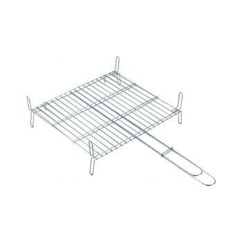 Primematik - Parrilla Doble Para Barbacoa De Hierro Zincado Con Mango 40x40  Cm Kh52600 con Ofertas en Carrefour