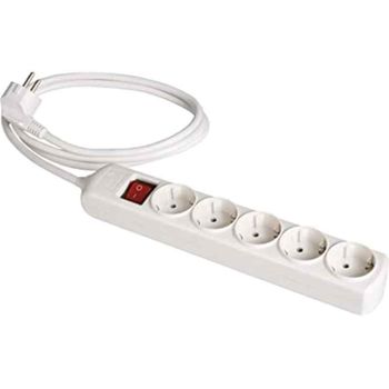 Solera Prolongador Con 4 Bases 2p+t, 16a 250v Con Interruptor Luminoso 18014il