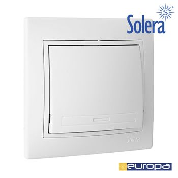 DOBLE CONMUTADOR/INTERRUPTOR 10AX 250V SERIE EUROPA SOLERA ERP12QC