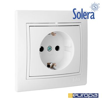 Base Bipolar Con T/t Lateral 16a 250v Seuropa Solera - Neoferr*