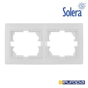 Marco Para 2 Elementos Horizontal Blanco 154x81x10mm Seuropa Solera - Neoferr*