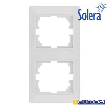 Marco Vertical Para 2 Elementos Blanco 81x154x10mmseuropa Solera - Neoferr*