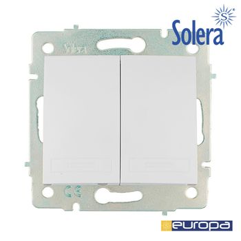 Doble Conmutador/interruptor 10ax250v Marco Aparteseuropa Solera - Neoferr..