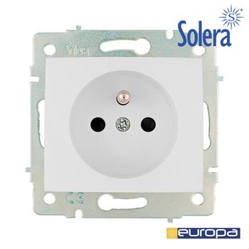 Base Bipolar Con T/t Lateral 16a 250v Con Toma Francesa Seuropa Solera - Neoferr*