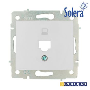 Tapa + Chasis Para Toma De Datos Rj45 Seuropa Solera - Neoferr*