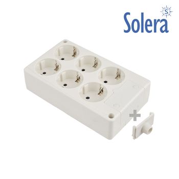 Bematik - Base De Enchufe Schuko De Superficie Con Marco 80x80mm De Color  Blanco Me04400 con Ofertas en Carrefour