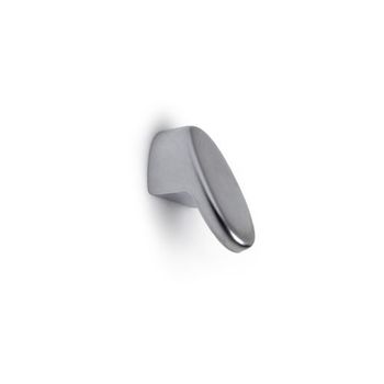 Pomo Oval Plano Zamak 16x30 Mm Cromo Mate