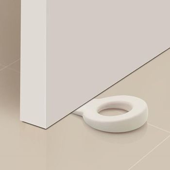 Tope Puerta Adhesivo De Pared Inofix Blanco 2 Unidades 2450