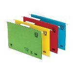 Ybarra Carpeta Colgante 240 X 315 Mm Verde Cristal Visor Superior De 8 Cm Cartulina 4...