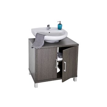 Topkit |mueble Lavabo Baño Gala 8915 |mueble Lavabo De Baño Con Puertas Y Baldas | Mueble De Baño | Armario Baño | Wengue