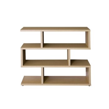 Topkit | Estantería Zig Zag Florida 6311 | Estantería Salon | Separador De Ambientes |mueble Recibidor | Roble