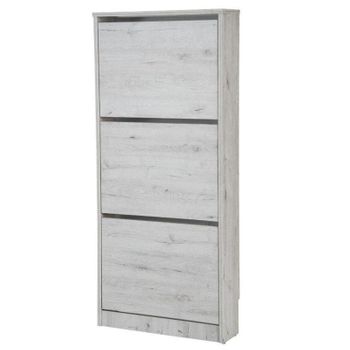 Topkit |mueble Zapatero Congo 50ab| Zapatero Estrecho | Armario Zapatero | Mueble Zapatero 3 Puertas Abatibles. | Mozart