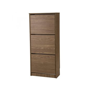 Topkit |mueble Zapatero Volga 51ab| Zapatero Estrecho Alto | Armario Zapatero | Mueble Zapatero 3 Puertas Abatibles. | Roble