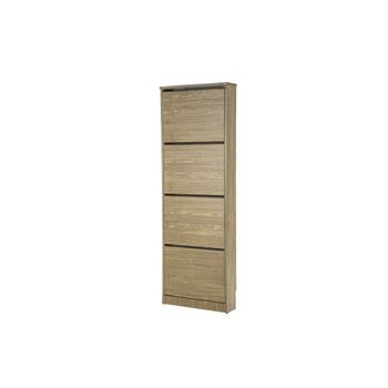 Zapatero Madera, Tres Puertas, Zapatero Puertas Oscilobatientes, Mueble  Auxiliar, Medidas: 63cms Ancho, 24cms Profundo, 115cms Alto (blanco) con  Ofertas en Carrefour