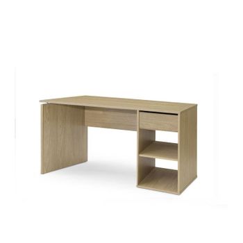 Mesa De Ordenador Escritorio Con Altillo 135 Cm. Blanco Y Roble. Para  Habitación Juvenil, Estudio, Despacho 74x135x50 con Ofertas en Carrefour