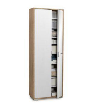 Zapatero Pasillo Roble Y Blanco Brillo Mueble Estrecho 4 Puertas 98x17 con  Ofertas en Carrefour