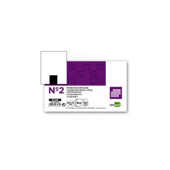 Ficha Liderpapel Lisa Nâº2 75 X 125mm Paquete De 100 180g