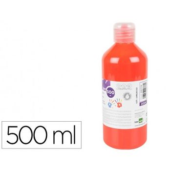 Pintura Dedos Liderpapel Botella De 500 Ml Rojo