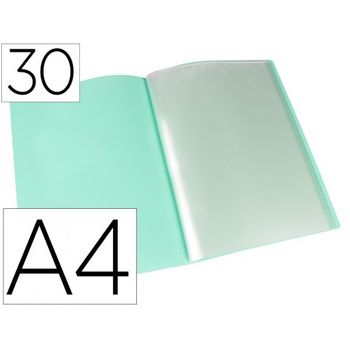 Carpeta Liderpapel Dossier Pinza Lateral Polipropileno Din A4 Verde  Translucido 60 Hojas Pinza Deslizante con Ofertas en Carrefour