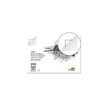 Papel Dibujo Liderpapel 210x297mm 150g/m2 Con Cajetin 250 Unidades