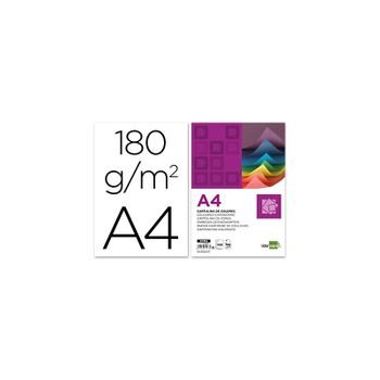 Cartulina Liderpapel A4 180g/m2 Blanco Paquete De 100