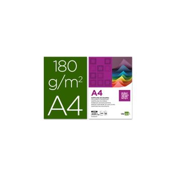 Cartulina Liderpapel A4 180g/m2 Verde Billar Paquete De 100