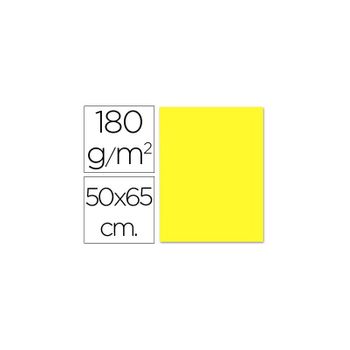 Cartulina Liderpapel 50x65 Cm 180g/m2 Amarillo 125 Unidades